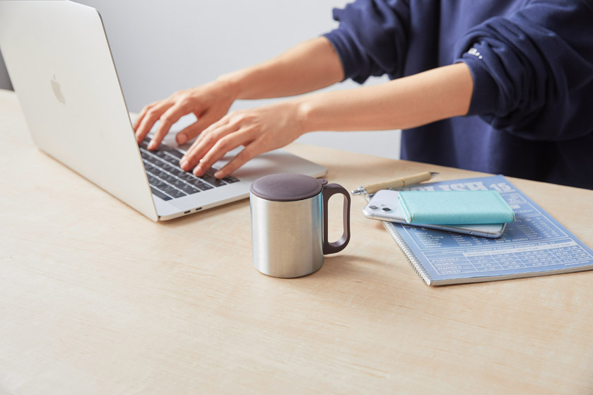 チルタイム フタ付ステンレスマグ