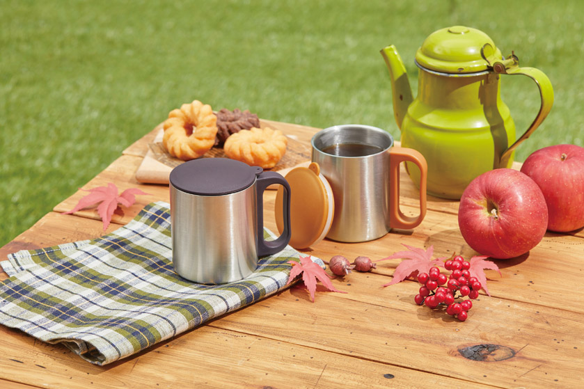 チルタイム フタ付ステンレスマグ