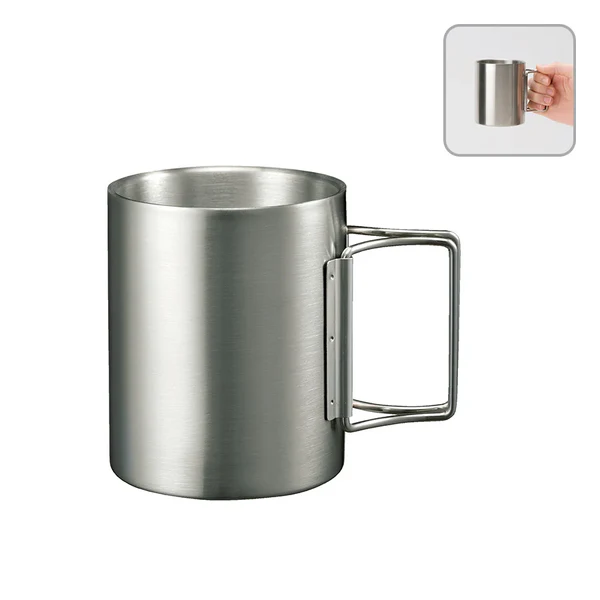 折りたたみハンドルステンレスマグ
