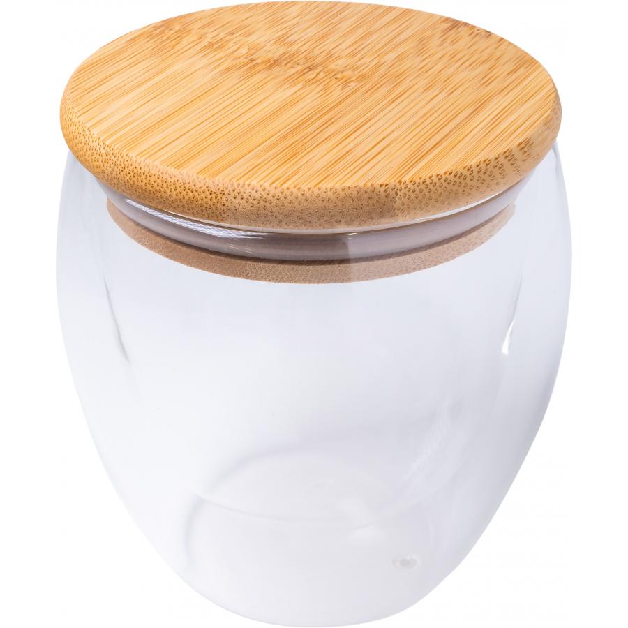 蓋付ダブルウォール耐熱グラス250ml