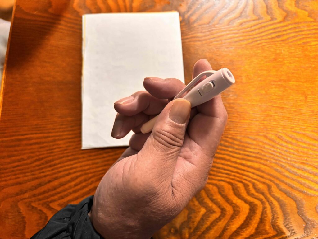 ミニナイ書ペン　サイズイメージ